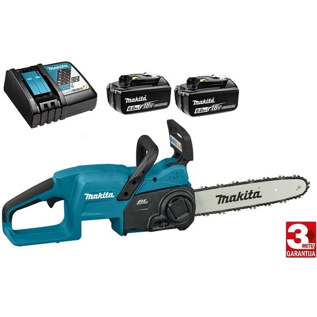 Makita DUC307RGE akumuliatorinis grandininis pjūklas su 18V 2x6,0Ah