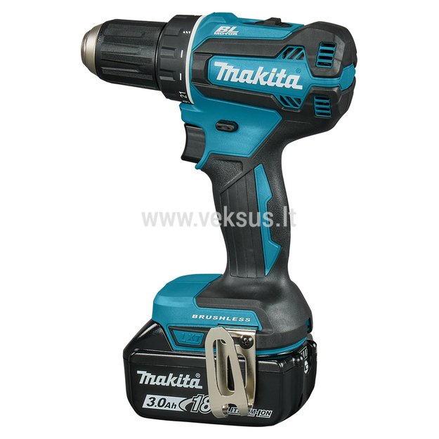 Makita DDF485SF1J bešepetėlinis akumuliatorinis suktuvas-gręžtuvas 18V 1x3,0Ah 1