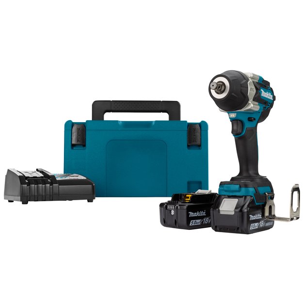 Makita DTW700RTJ Akumuliatorinis smūginis veržliasukis su 18V Li-ion 2 x 5Ah 