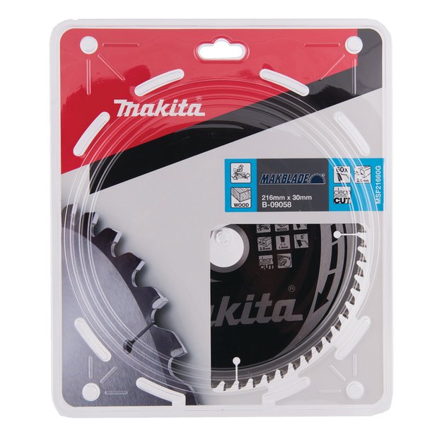 Makita diskas 216X2X30mm 5° T60 T.C.T. pjūklas B‑32839 (B‑09058)