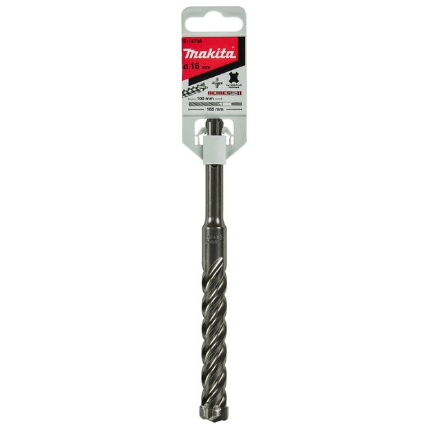 Makita SDS-PLUS Grąžtas 16x100/165mm NEMESIS 2 E-14738