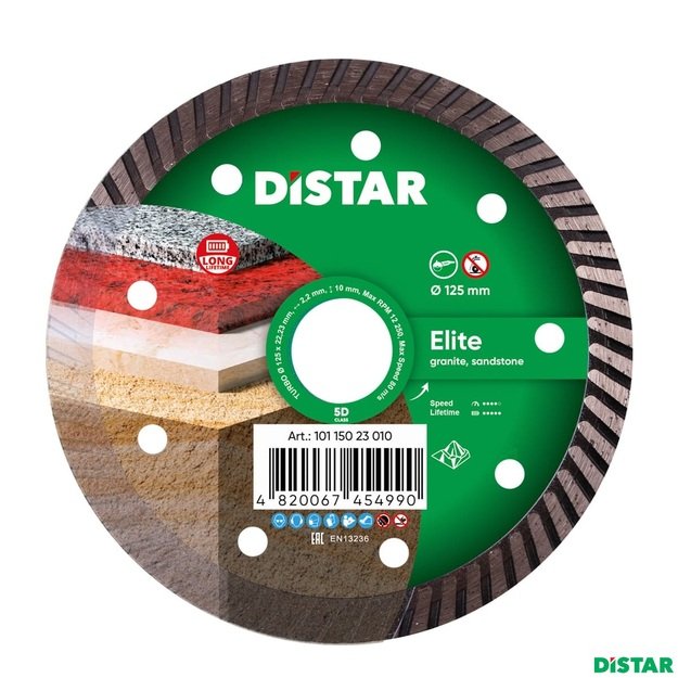 DISTAR TURBO ELITE 5D 125mm Deimantinis diskas granitui
