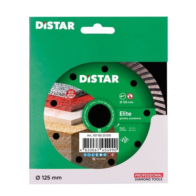 DISTAR TURBO ELITE 5D 125mm Deimantinis diskas granitui 1