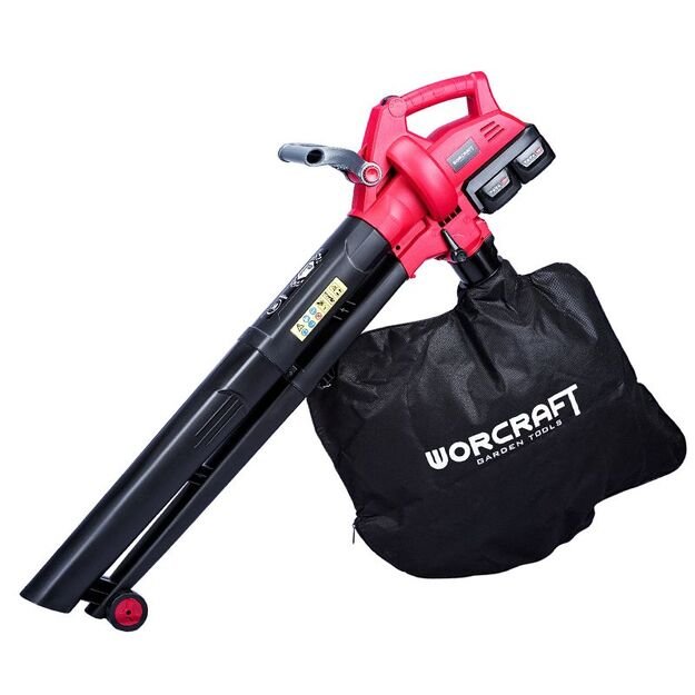 Worcraft Akumuliatorinis siurblys-pūstuvas 40V (20V+20V) 2x4,0Ah