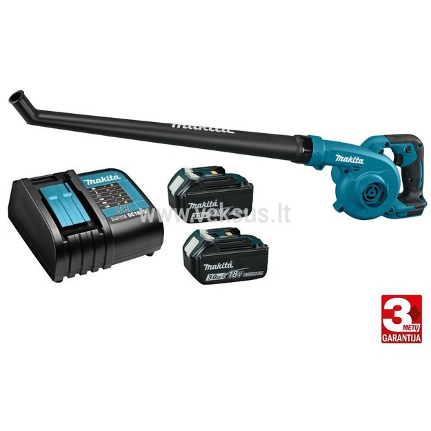 Makita DUB186SFX2 akumuliatorinis pūtiklis su 18V 2x3,0Ah