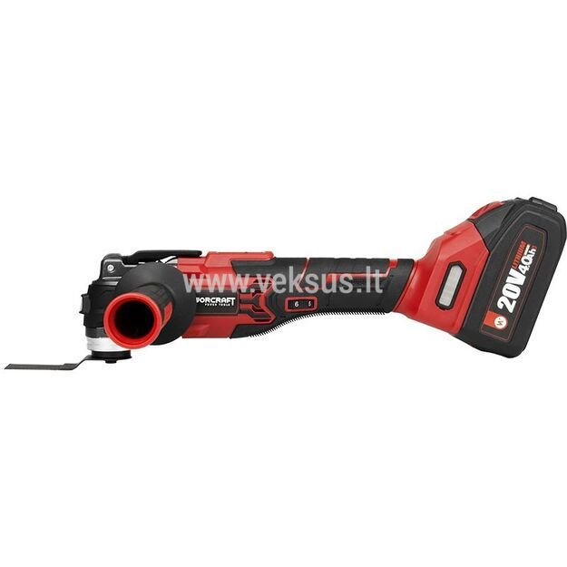 WORCRAFT CMT-S20LiB Akumuliatorinis daugiafunkcinis įrankis 20V 1X4.0Ah 1