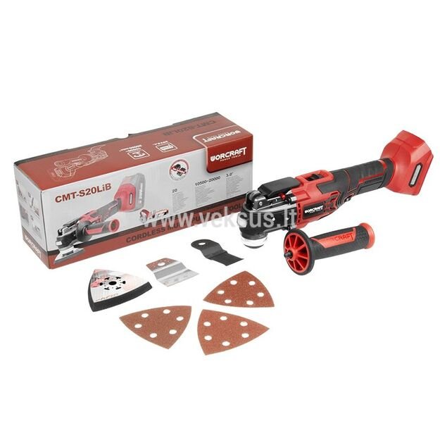 WORCRAFT CMT-S20LiB Akumuliatorinis daugiafunkcinis įrankis 20V 1X4.0Ah 4