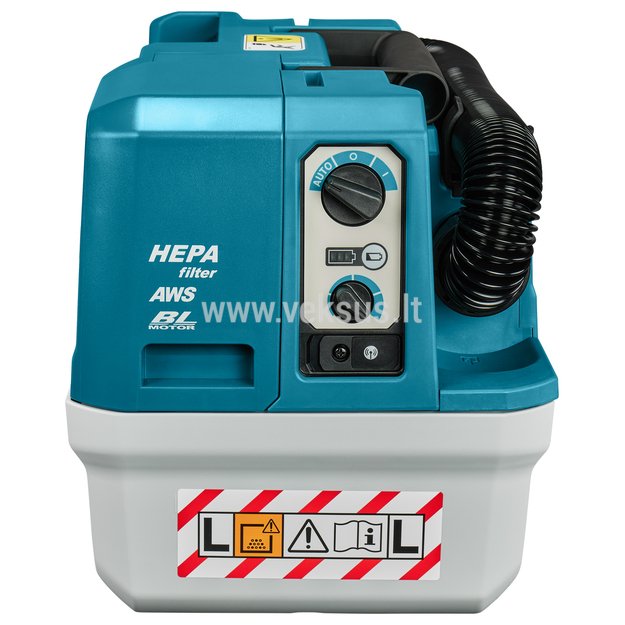 Makita VC013GLZ akumuliatorinis dulkių siurblys 40Vmax XGT® (40V Be akumuliatorių ir kroviklio) 2