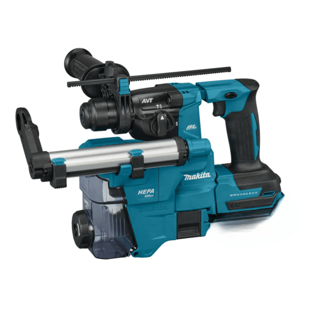 Makita DHR183Z Akumuliatorinis perforatorius su DX16 dulkių surinkimo sistema(18V Be akumuliatorių ir kroviklio)