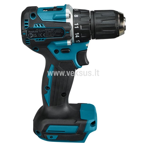 Makita DDF487RFJ bešepetėlinis akumuliatorinis suktuvas-gręžtuvas su 18V, 2x3Ah 2