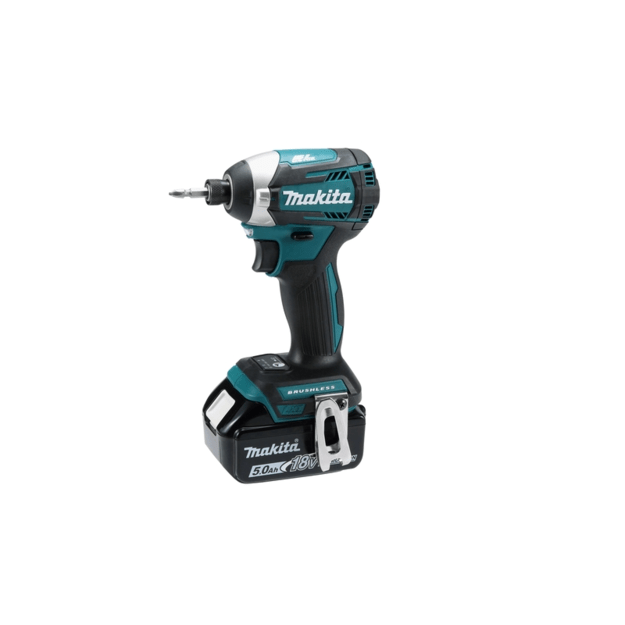 Makita DTD154RTJ bešepetėlinis akumuliatorinis smūginis suktuvas su 18V 2x5.0Ah