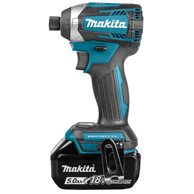 Makita DTD154RTJ bešepetėlinis akumuliatorinis smūginis suktuvas su 18V 2x5.0Ah