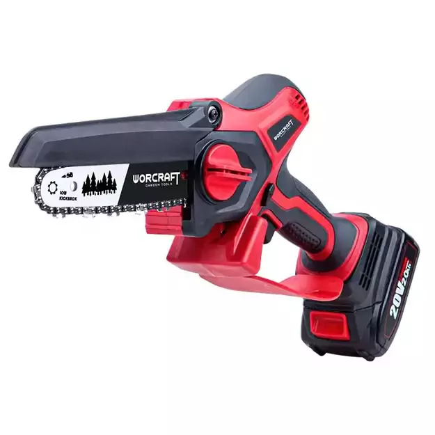 Worcraft akumuliatorinis grandininis mini pjūklas 20V LI-ION 1x4,0Ah