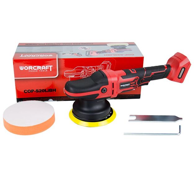 Worcraft Akumuliatorinis poliruoklis kampinis 150mm 20V LI-ION 1x4,0Ah