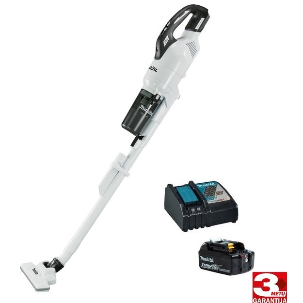 Makita DCL286FZW+BL1830+DC18RC Akumuliatorinis LXT ® dulkių siurblys