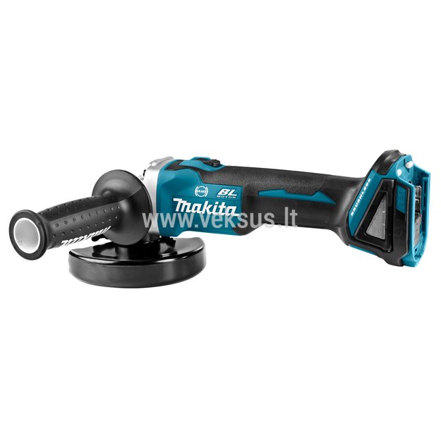 Makita DGA506ZJ Akumuliatorinis kampinis šlifuoklis + lagaminas (18V LI-ION BE AKUMULIATORIŲ IR KROVIKLIO) 1