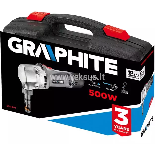 GRAPHITE 59G401 elektrinės žirklės skardai 1