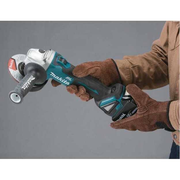 Makita DGA506Z Akumuliatorinis kampinis šlifuoklis (18V LI-ION BE AKUMULIATORIŲ IR KROVIKLIO)