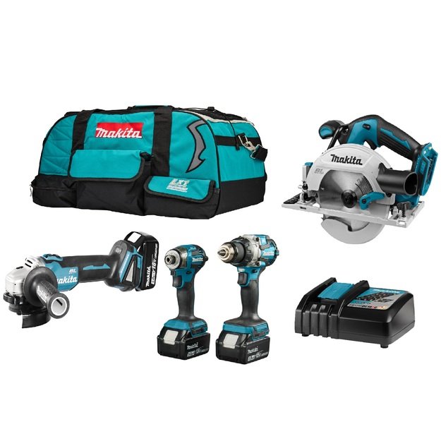 Makita DLX4104TJ LXT ® akumuliatorinių įrankių rinkinys 18V 3x5,0Ah
