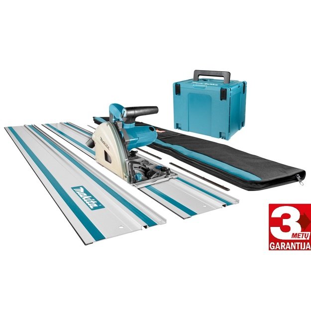 Makita SP6000J1X2 įleidžiamas diskinis pjūklas+ 2vnt.liniuotės po 1,5m 199141-8