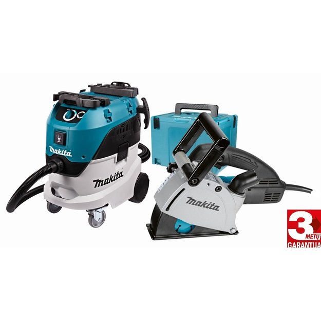 Makita Kanalų freza su statybiniu siurbliu SG1251 + VC4210L