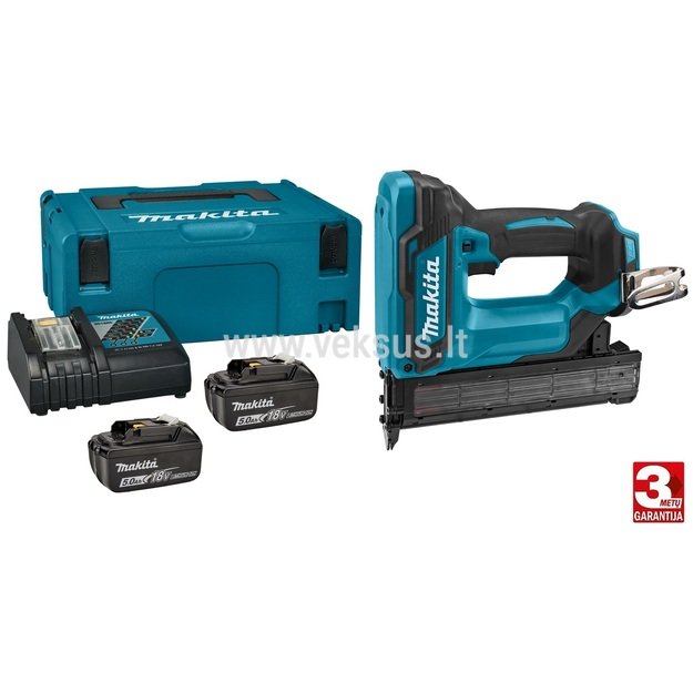 Makita DFN350RTJ Akumuliatorinis smeigiakalis 18V 2 x 5.0Ah