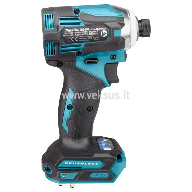 Makita TD001GZ XGT® 40Vmax akumuliatorinis smūginis suktuvas (Be akumuliatorių ir kroviklio) 2