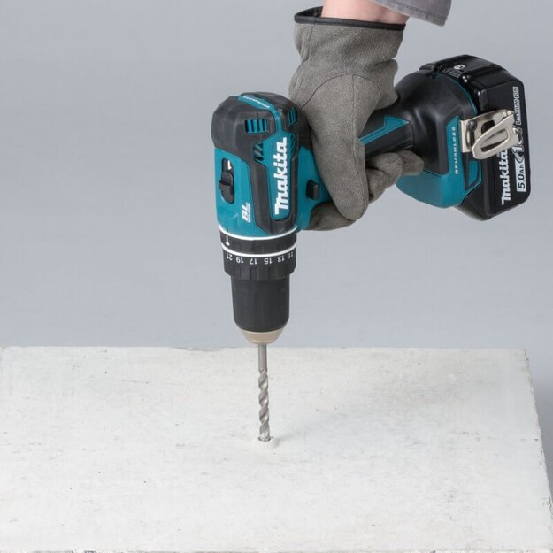 Makita DHP485Z bešepetėlinis akumuliatorinis smūginis gręžtuvas (18V LI-ION BE AKUMULIATORIŲ IR KROVIKLIO)
