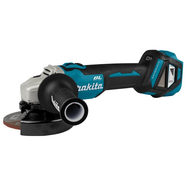 Makita DGA511Z Akumuliatorinis kampinis šlifuoklis (18V be akumuliatorių ir kroviklio)