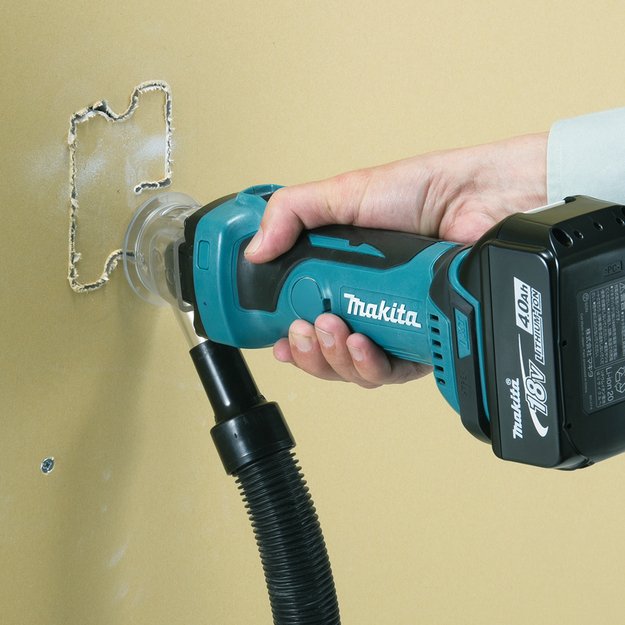 Makita DCO180Z Akumuliatorine freza gipso kartonui (18V Li-ion Be akumuliatorių ir kroviklio)