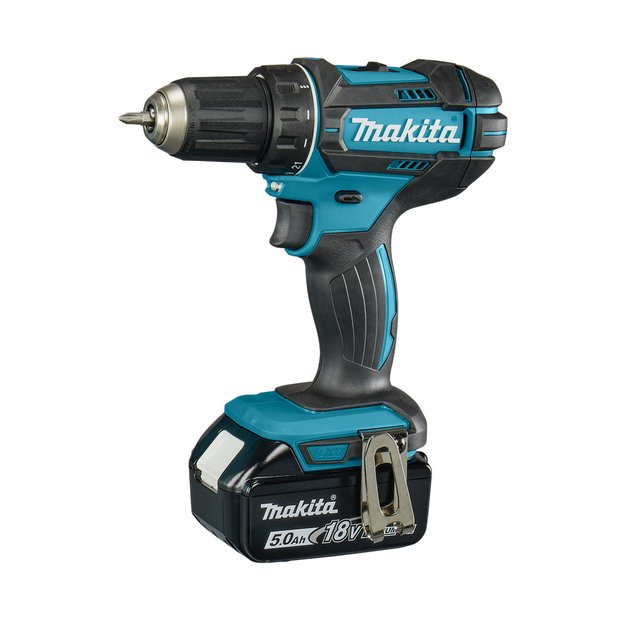 Makita DDF482RTJ gręžtuvas - suktuvas su 18 V Li-Ion. 2 x 5 Ah 