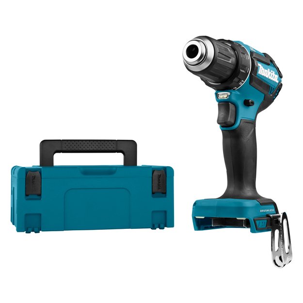 Makita DDF485ZJ bešepetėlinis akumuliatorinis suktuvas-gręžtuvas su makpac NR.2