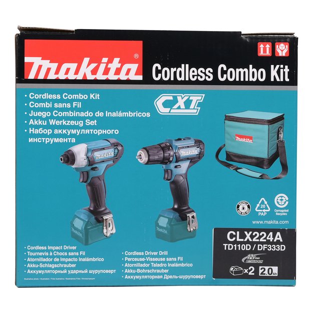 Makita CLX224A Įrankių rinkinys (DF333D + TD110D)