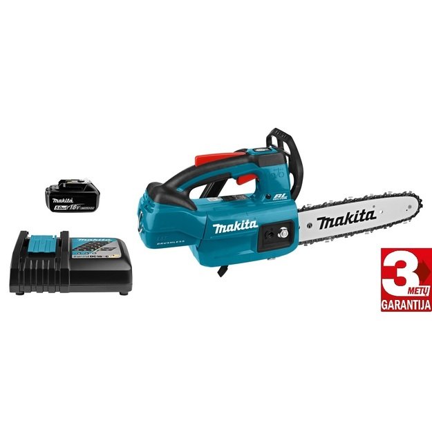Makita DUC254RT Akumuliatorinis grandininis pjūklas (18V Li-ion 1x5Ah akum. ir kroviklis DC18RC)