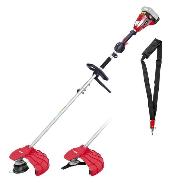 Worcraft Akumuliatorinis trimeris 2in1 40V (20V+20V) LI-ION 2x4,0Ah
