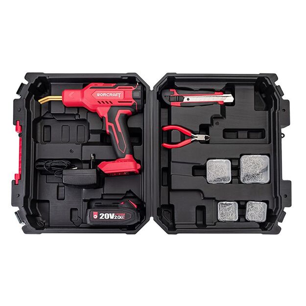 Worcraft Akumuliatorinis plastiko suvirinimo aparatas 20V LI-ION 1x2,0Ah