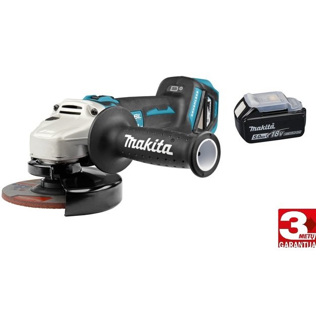 Makita DGA511T Akumuliatorinis kampinis šlifuoklis su 18V 1x5,0Ah