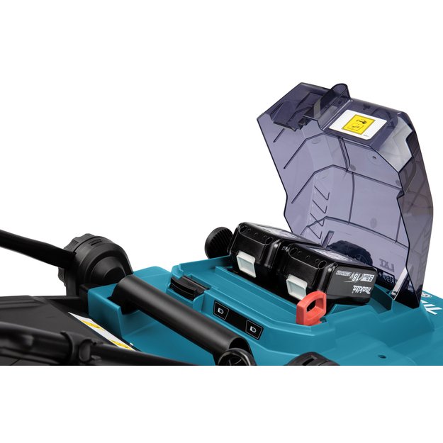 Makita DLM382RTE Akumuliatorinė vejapjovė 2x18 V su 2x5.0 Ah