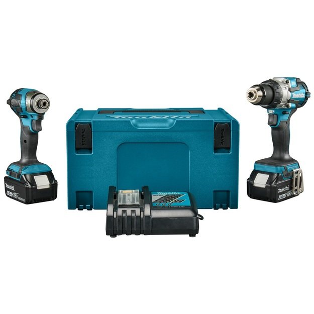 Makita DLX (DDF489+DTD173) Akumuliatorinių įrankių komplektas LXT 2x5,0Ah 1