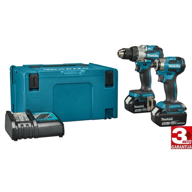 Makita DLX (DDF489+DTD173) Akumuliatorinių įrankių komplektas LXT 2x5,0Ah