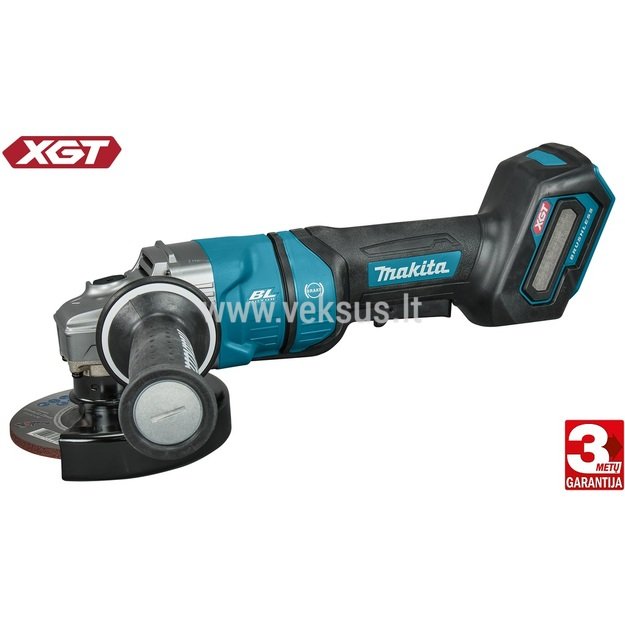 Makita GA050GZ XGT® 40Vmax Akumuliatorinis kampinis šlifuoklis (Be akumuliatorių ir kroviklio)