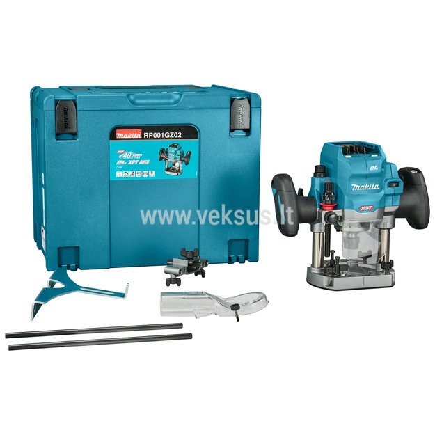 Makita RP001GZ02 XGT® 40Vmax Akumuliatorinis Frezeris (Be akumuliatorių ir kroviklio) 3