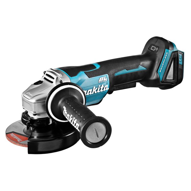 Makita DGA508Z Akumuliatorinis kampinis šlifuoklis (18V LI-ION BE AKUMULIATORIŲ IR KROVIKLIO)