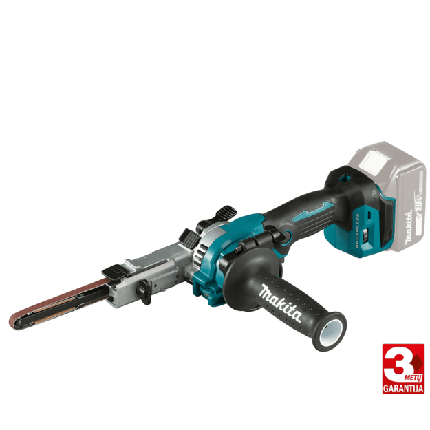 Makita DBS180Z Akumuliatorinis juostinis šlifuoklis (18V Li-ion Be akumuliatorių ir kroviklio)