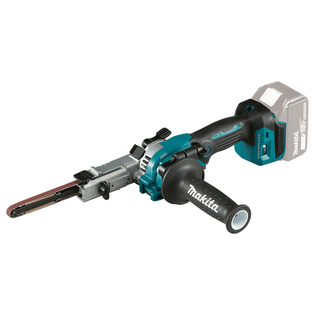 Makita DBS180Z Akumuliatorinis juostinis šlifuoklis (18V Li-ion Be akumuliatorių ir kroviklio)