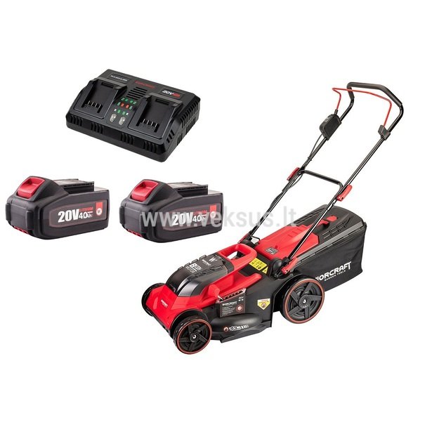 Worcraft akumuliatorinė vėjapjovė 40V 2x4,0Ah