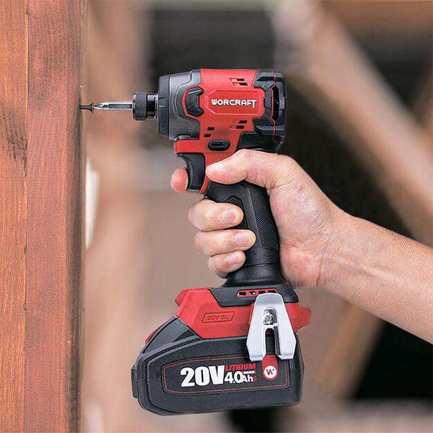Worcraft akumuliatorinis smūginis suktuvas 20V LI-ION 2x4,0Ah
