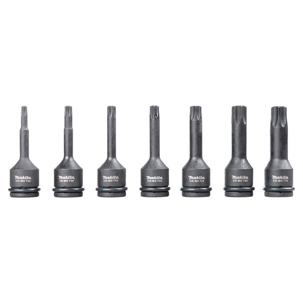 Makita Smūginių "IMPACT BLACK" sukimo galvų rinkinys, 7 vnt. E-23628