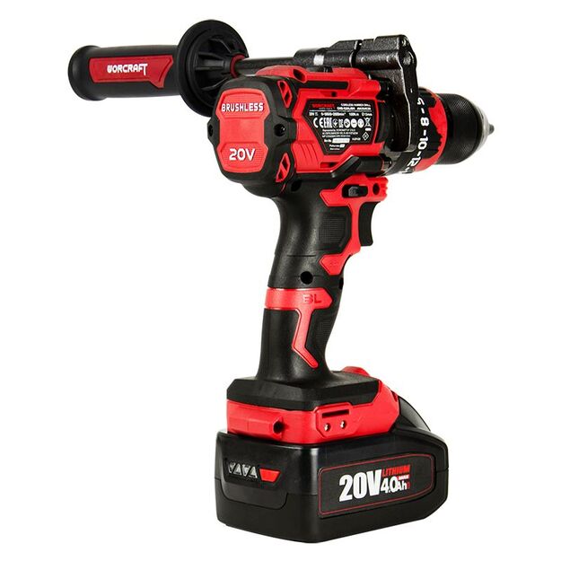 Worcraft Akumuliatorinis suktuvas-gręžtuvas su kalimu 20V LI-ION 1x4.0Ah