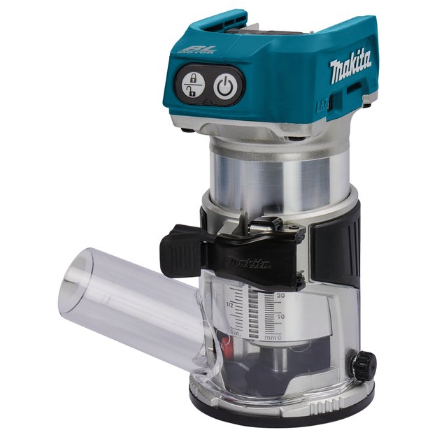 Makita DRT50ZJ akumuliatorinis frezeris su lagaminu (18V Li-ion be akumuliatorių ir kroviklio) 2